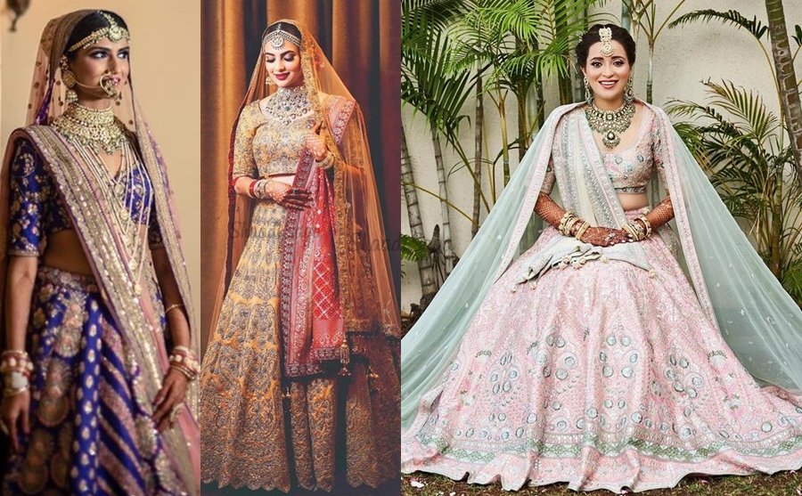 party wear new lehengas design